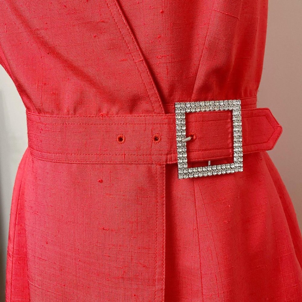 Vintage Isaac Mizrahi 100% Silk Red Wrap D… - Picture 3 of 15